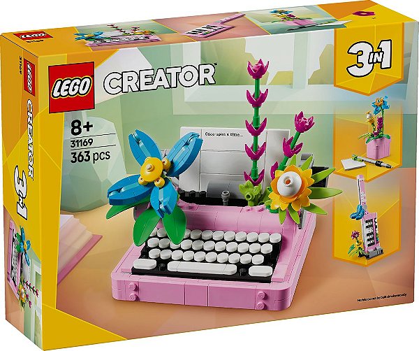 Lego Creator 3 em 1 - Máquina de escrever com flores 31169