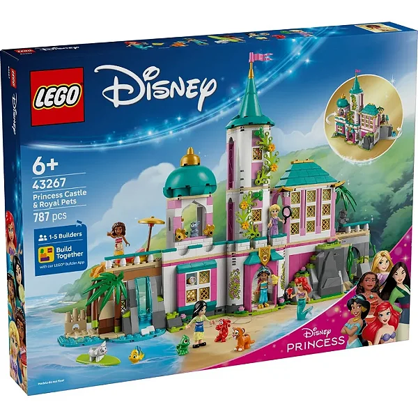 Lego Disney - Castelo da Princesa e Animais de Estimação Reais 43267