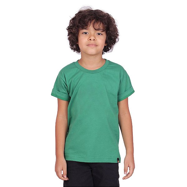 Camiseta Infantil Básica Verde