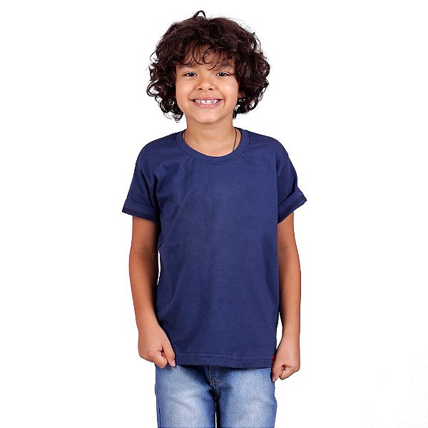 Camiseta Infantil Básica Marinho