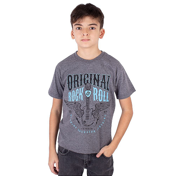 Camiseta Juvenil Genuine Rock Grafite
