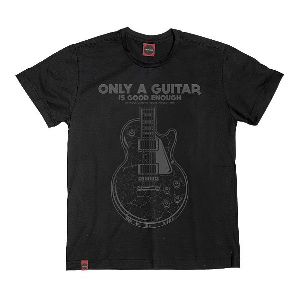 Camiseta Juvenil Guitarra Only Preta