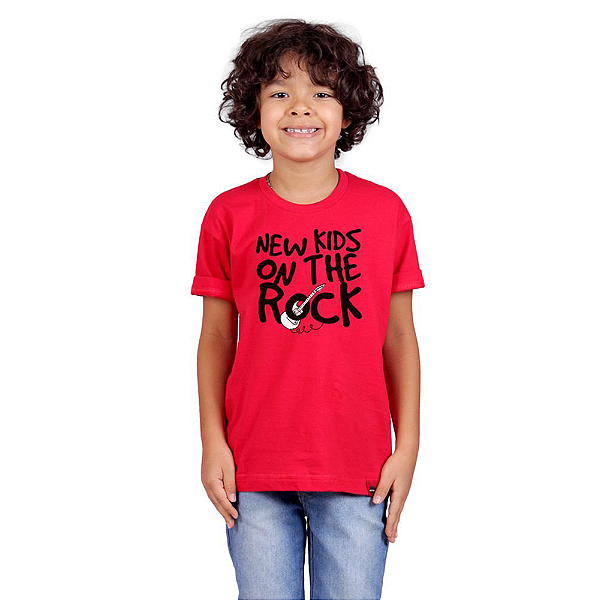 Camiseta Infantil New Kids Vermelha