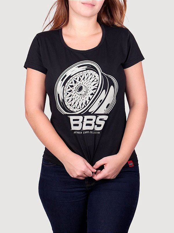Camiseta Feminina Roda BBS Preta