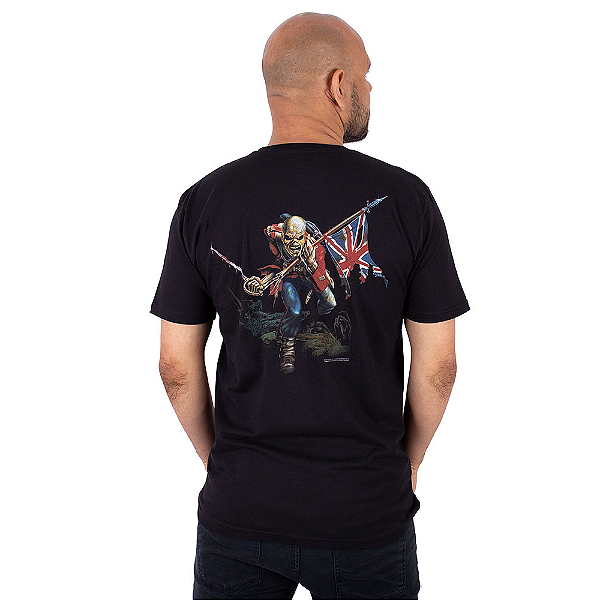Camiseta Iron Maiden The Trooper Preta Oficial
