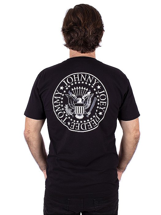 Camiseta Ramones Logo Preta Oficial