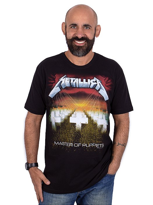 Camiseta Metallica Master Of Puppets Preta Oficial