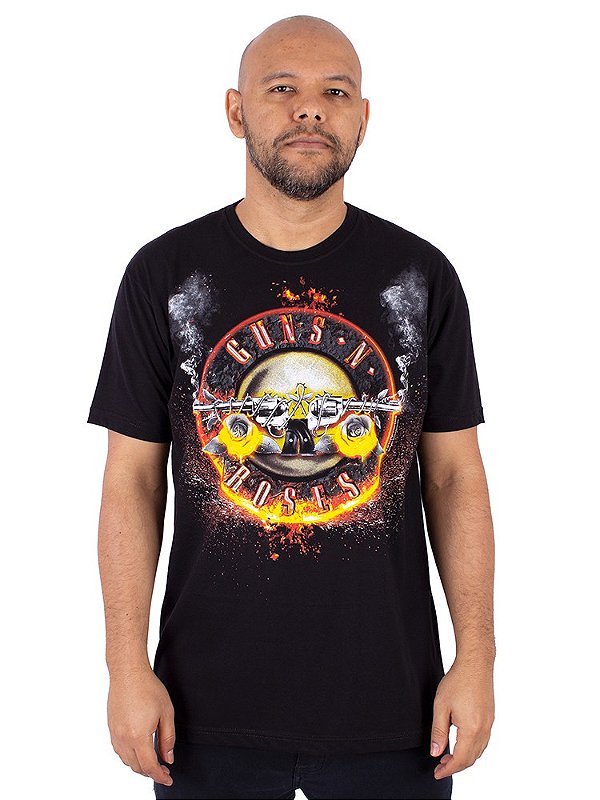 Camiseta Guns N' Roses Preta Oficial