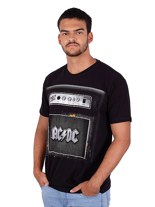 Camiseta ACDC Back Tracks Preta Oficial