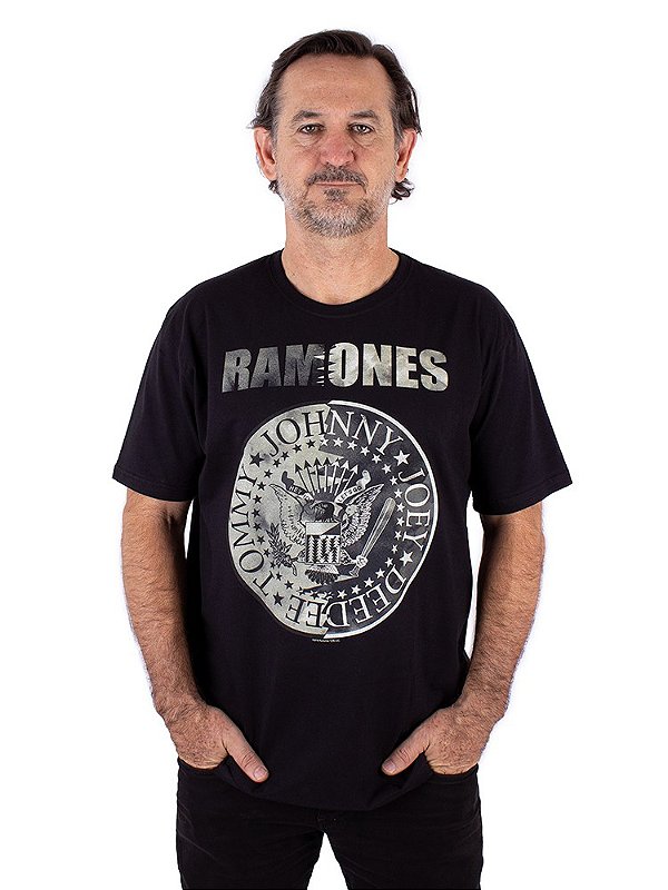 Camiseta Ramones Premium Preta Oficial