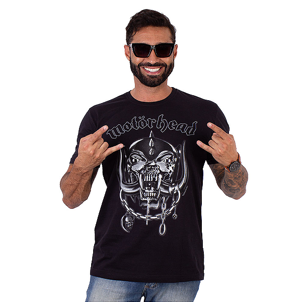 Camiseta MotorHead Preta Oficial