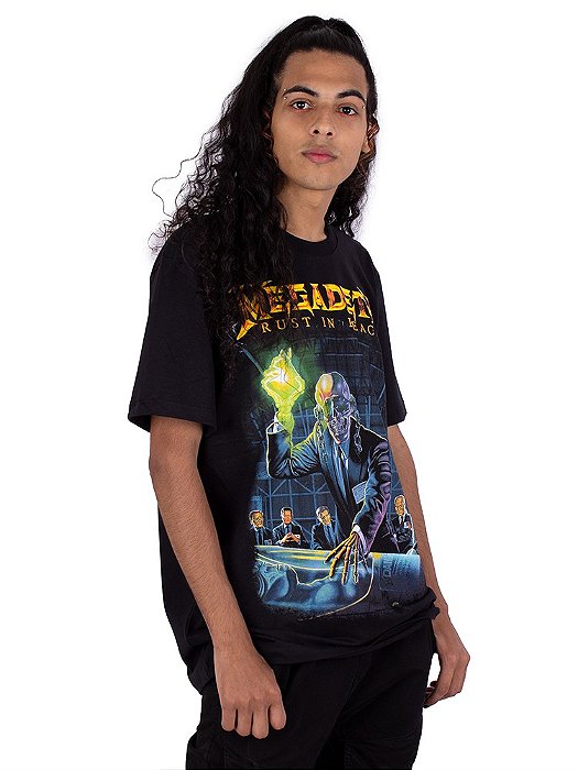 Camiseta Megadeth Rust In Peace Preta Oficial - Art Rock - Receba em Casa