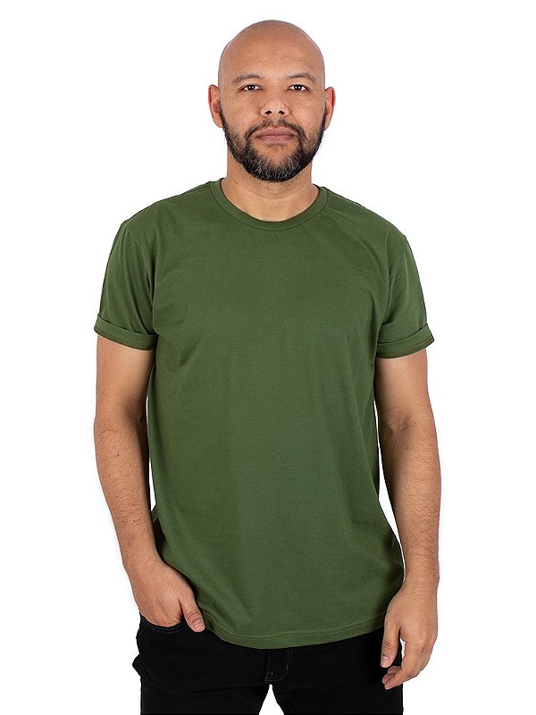Camiseta Básica Verde Cipestre.