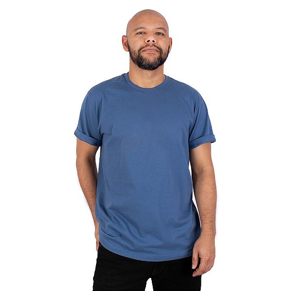 Camiseta Básica Azul Lunar.