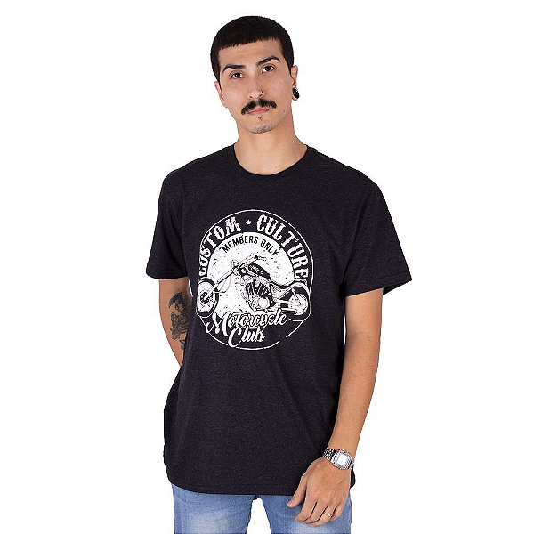 Camiseta Moto Members Preto Jaguar.