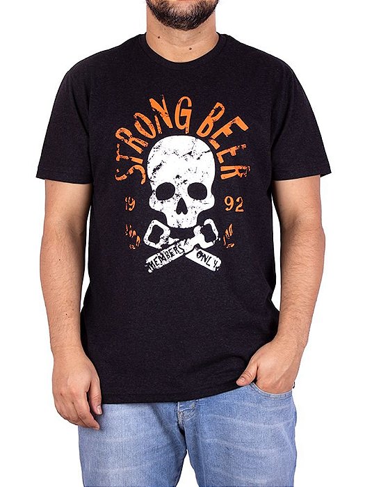 Camiseta Cerveja Strong Preto Jaguar.