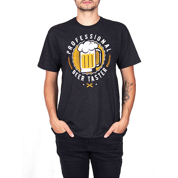 Camiseta Cerveja Profissional Preta Jaguar.