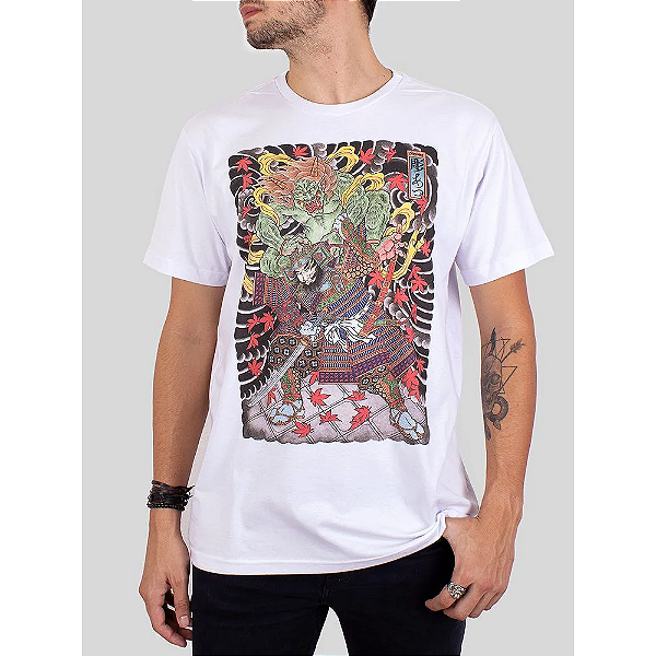 Camiseta Plus Size Christian Arae Watanabe No Tsuna Branca.