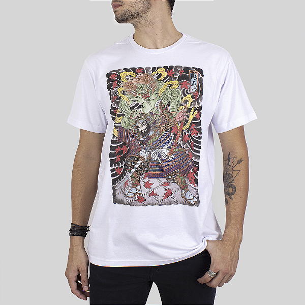 Camiseta Plus Size Christian Arae Watanabe No Tsuna Branca.