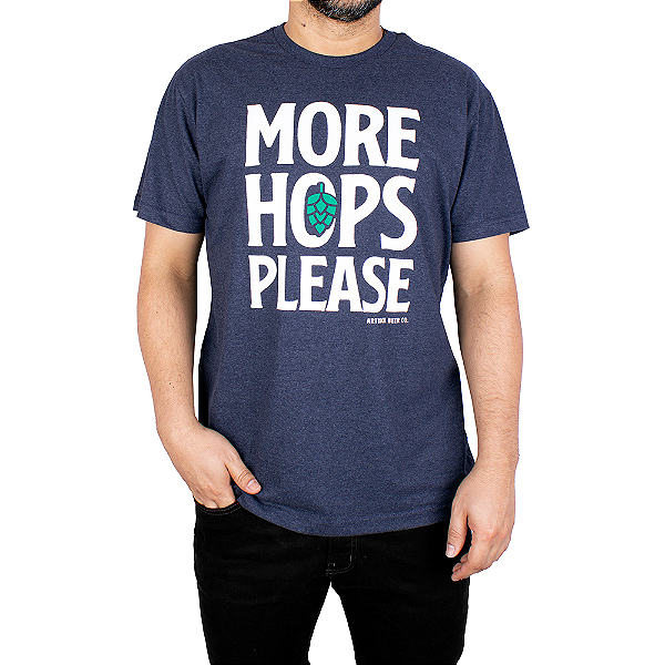 Camiseta Cerveja Mais Lúpulo Marinho Indigo.