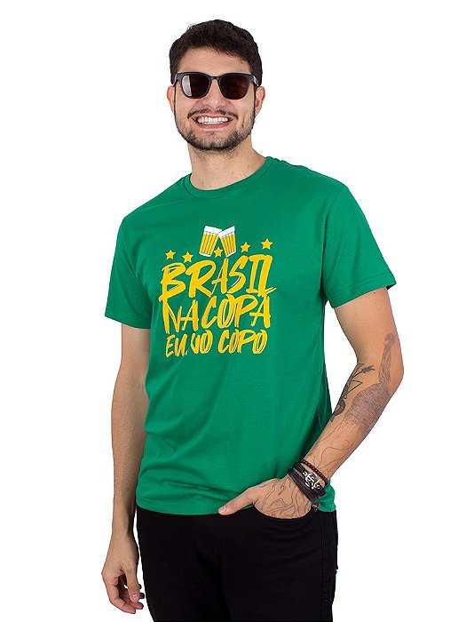 Camiseta Brasil Na Copa Verde.