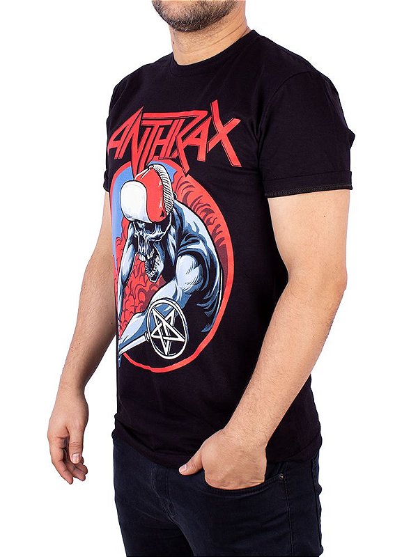 Camiseta Anthrax Preta Oficial