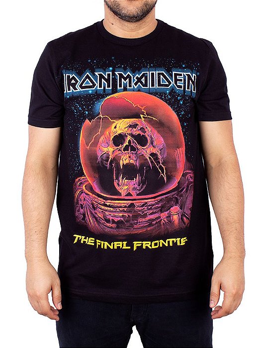 Camiseta Iron Maiden The Final Frontier Preta Oficial