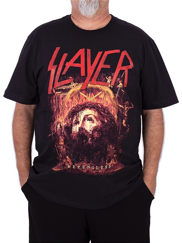 Camiseta Plus Size Slayer Repentless Preta Oficial