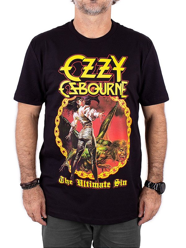 Camiseta Ozzy Osbourne The Ultimate Preta Oficial