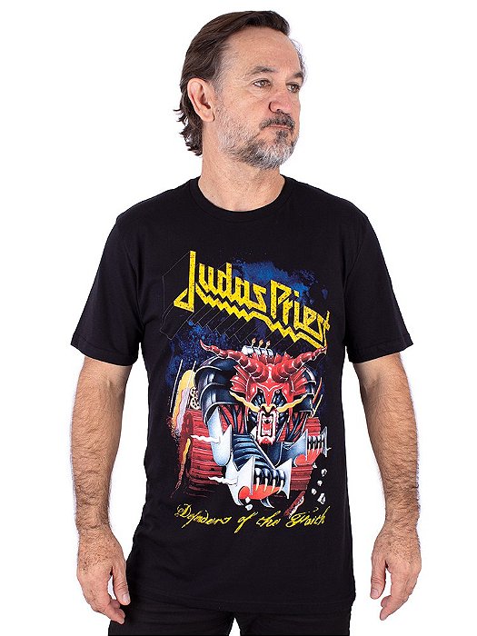 Camiseta Judas Priest Defenders Of The Faith Preta Oficial