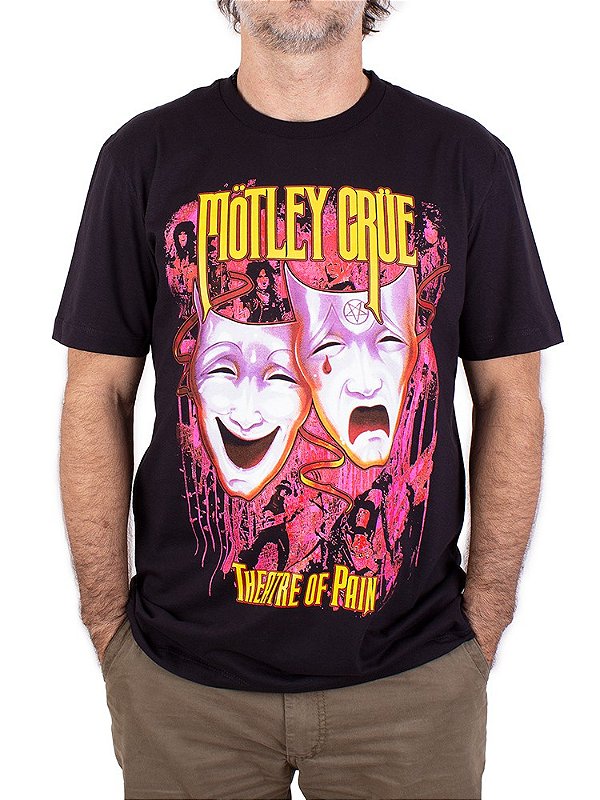Camiseta Mötley Crüe Preta Oficial