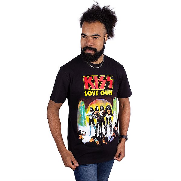 Camiseta Kiss Love Gun Preta Oficial