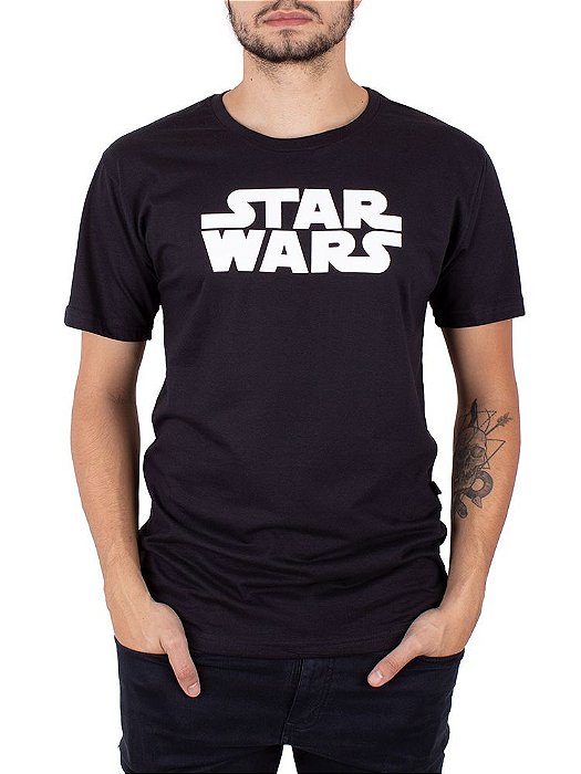 Camiseta Masculina Manga Curta Yoda Star Wars Branco