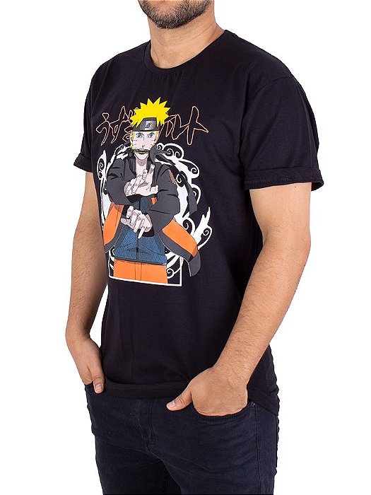 Camiseta Naruto Kunai Preta Oficial