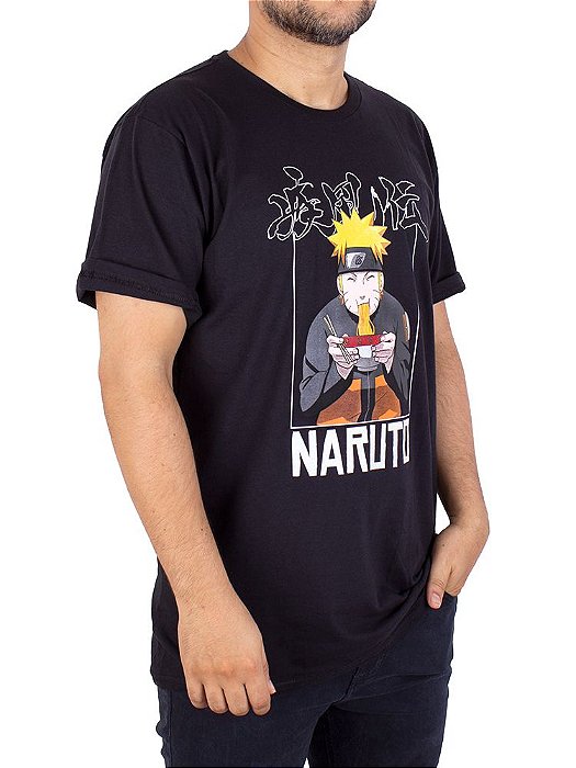 Camiseta Naruto Lamen Preta Oficial