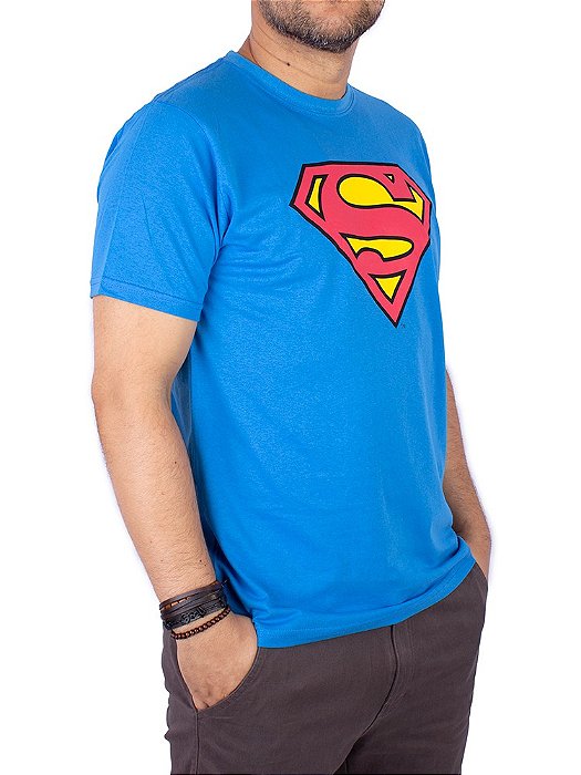 Camiseta DC Superman Logo Azul Oficial