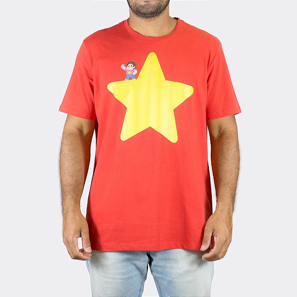 Camiseta Steven Universo Vermelha Oficial