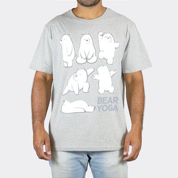 Camiseta Ursos Sem Curso Yoga Mescla Oficial