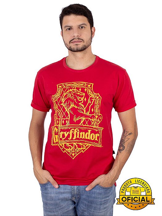 Camiseta Harry Potter Grifinória Vermelha Oficial