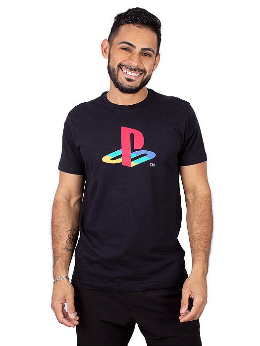 Camiseta PlayStation Preta Oficial