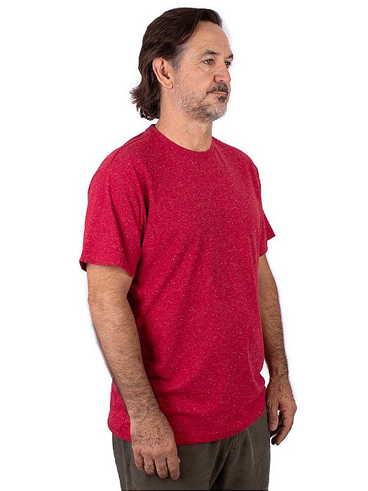 Camiseta Mesclada Premium Botonê Vermelha.