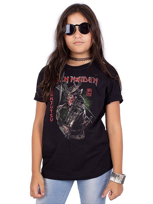 Camiseta Juvenil Iron Maiden Senjutsu Preta Oficial