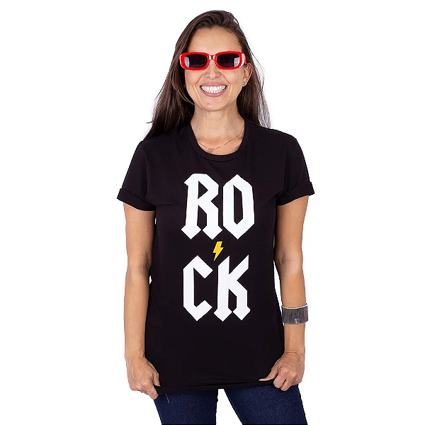 Camiseta Rock Vert Preta.
