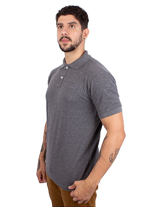 Camisa Polo Básica Grafite