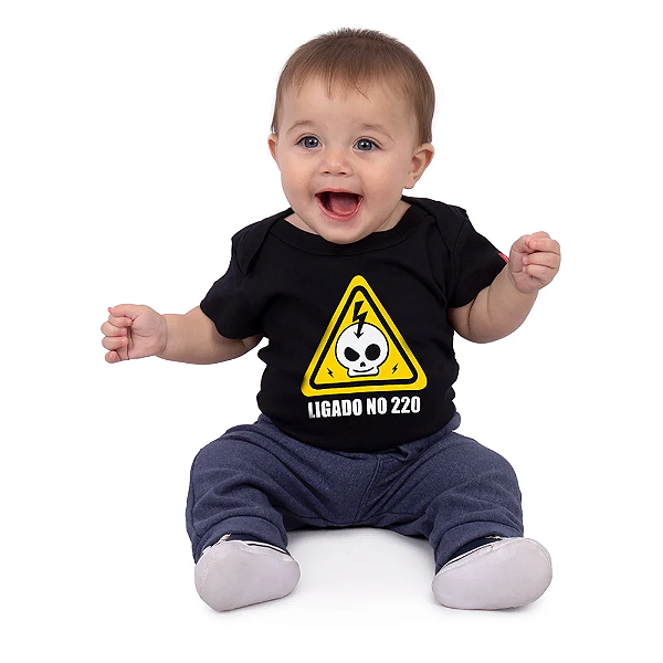 Body Bebê Ligado no 220 Preto