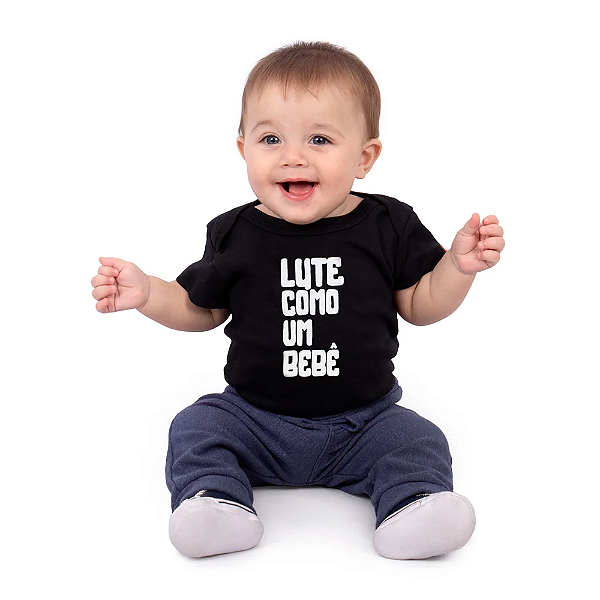 Body Bebê Lute Como um Bebê Preto