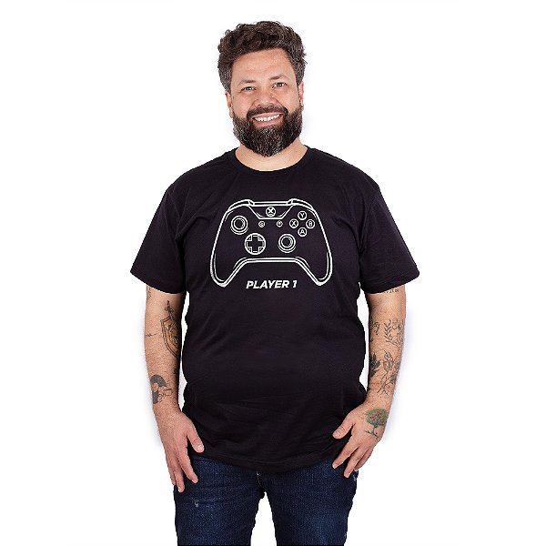 Camiseta Plus Size Player 1 Xbox.
