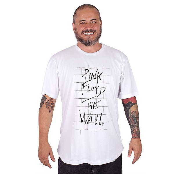 Camiseta Plus Size Pink Floyd The Wall Branca - Oficial