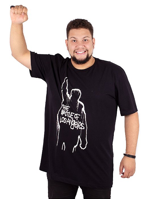 Camiseta Plus Size Rage Against The Machine Preta - Oficial