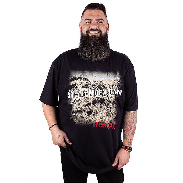Camiseta Plus Size System Of A Down Toxicity Preta Oficial
